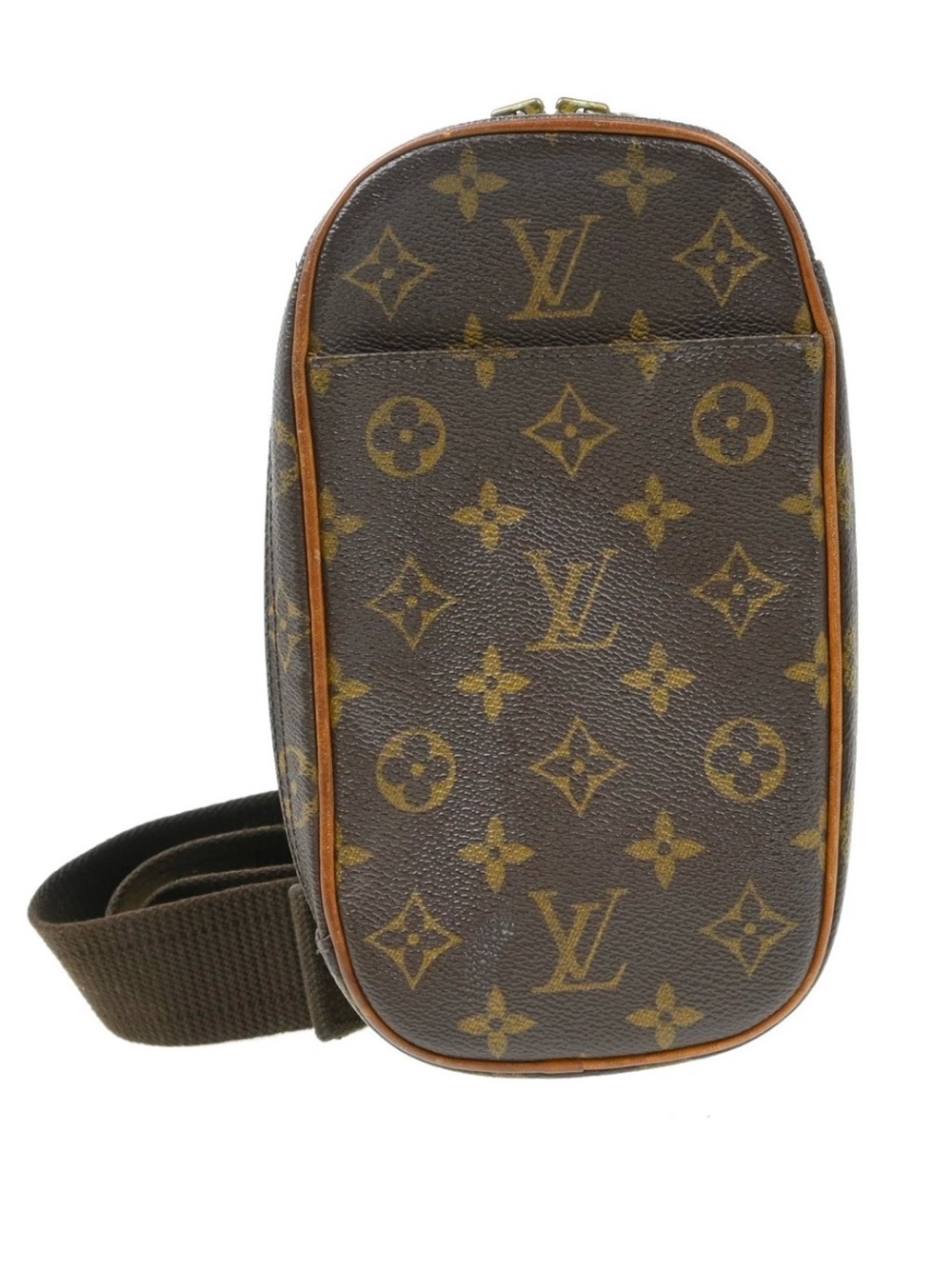 Authentic Louis Vuitton Pochette gange mini bum bag crossbody monogram